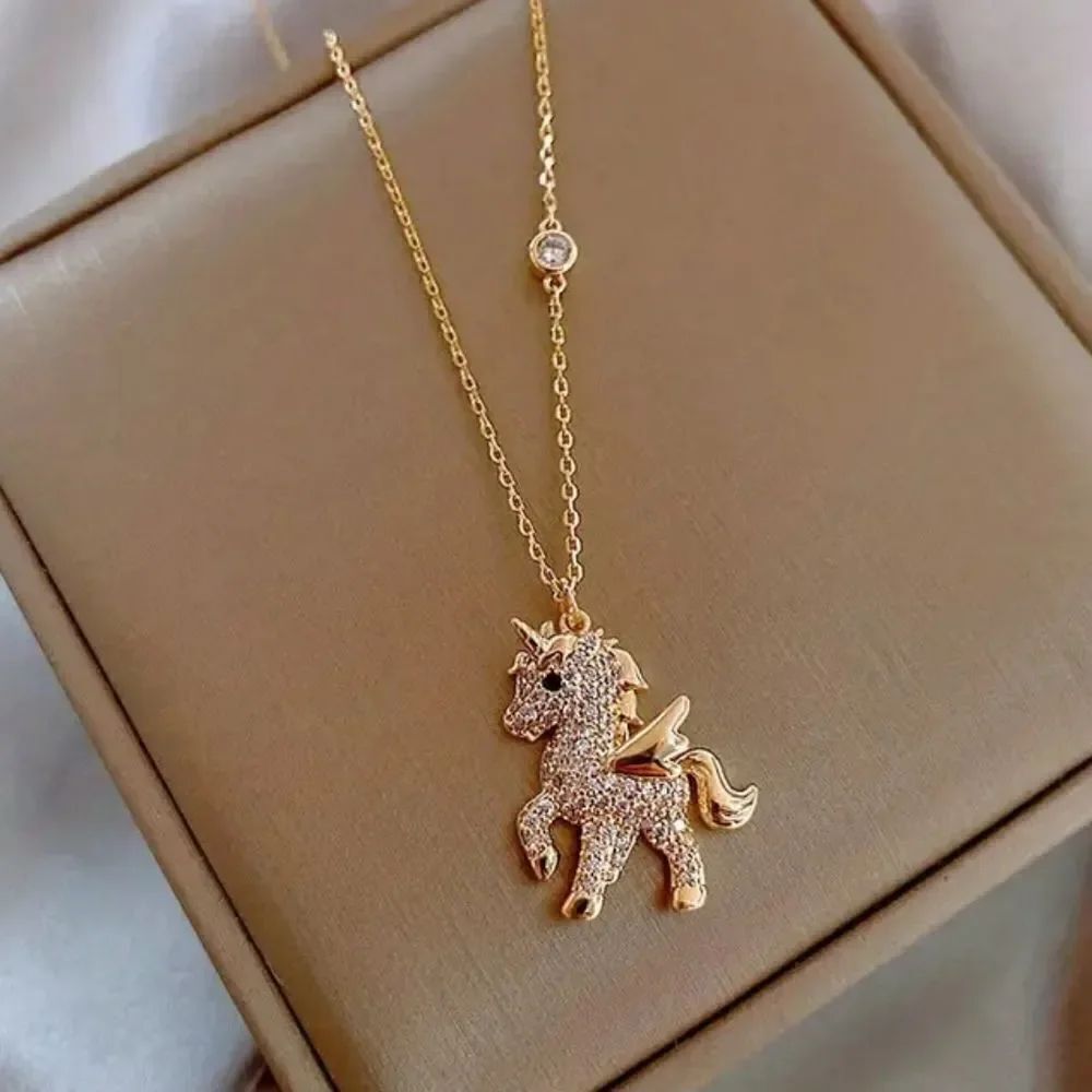 18K Gold Plated Unicorn Necklace